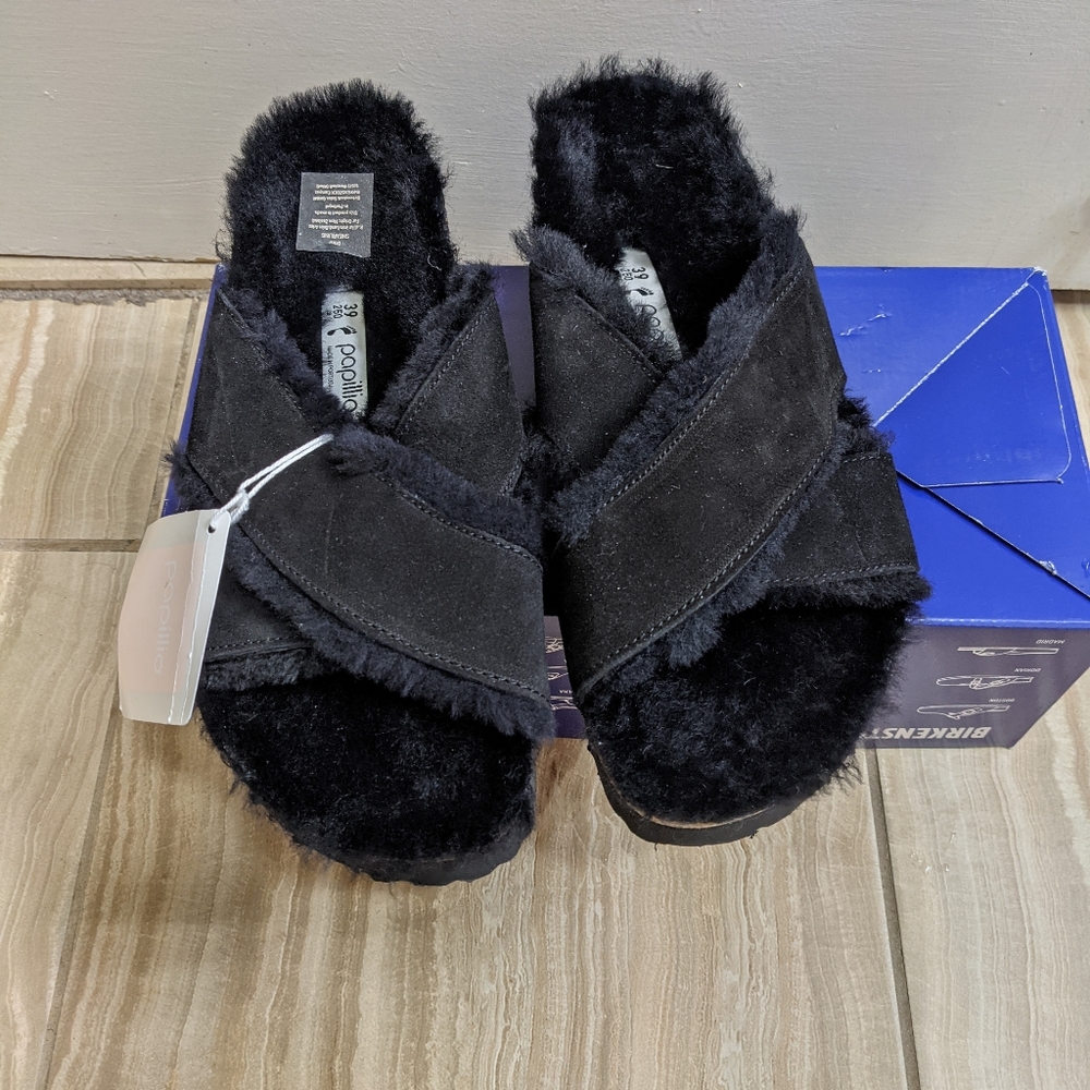 Birkenstock Daytona Shearling Slide Sandal